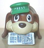 chien journaliste