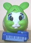 lapin piano peint